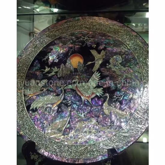 Carreaux muraux paon, mosaïque de coquillages, Art Mural, dosseret en mosaïque de nacre chinoise
